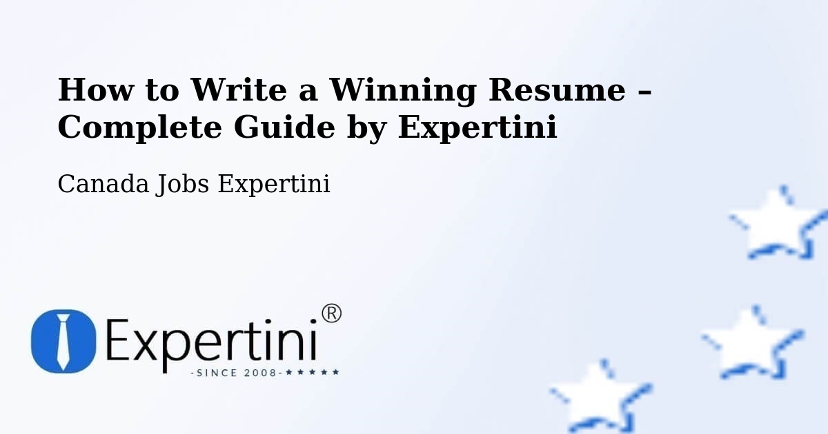 Resume Writing Guide for Job Seekers – Alberton - Alberton, Canada Jobs Expertini